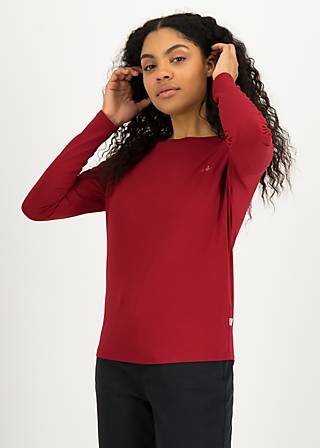 Longsleeve Carry me Home, enchanted red, Tops, Red
