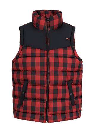Gilet Cloud Stepper Vest, have a fable check, Jackets & Coats, Red