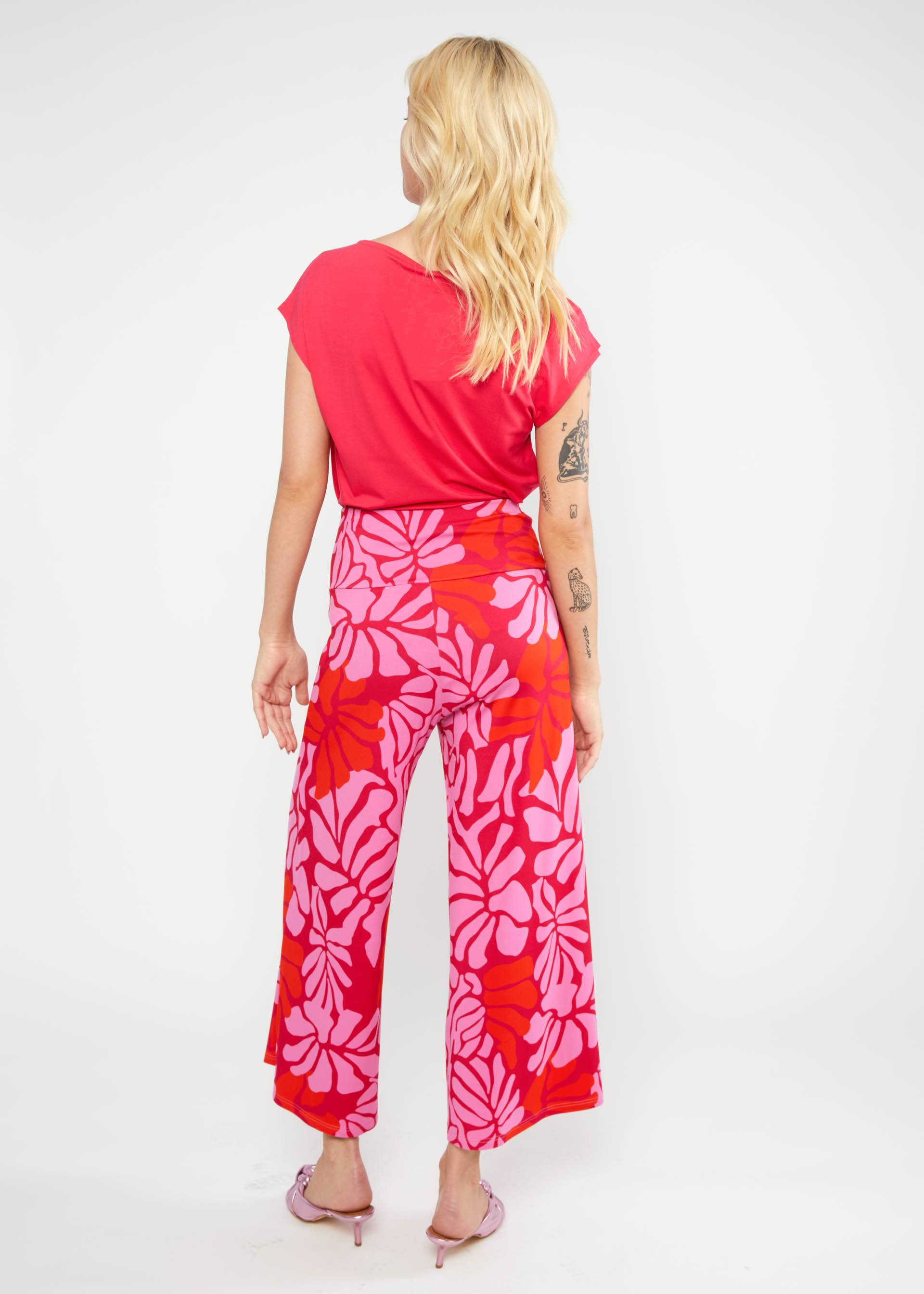 Culottes Cul de Berlin, oh leaf, Trousers, Pink