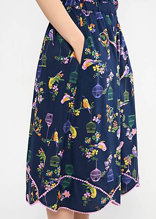 Midirock Eye of the Tiger, multicolor budgie, Röcke, Blau