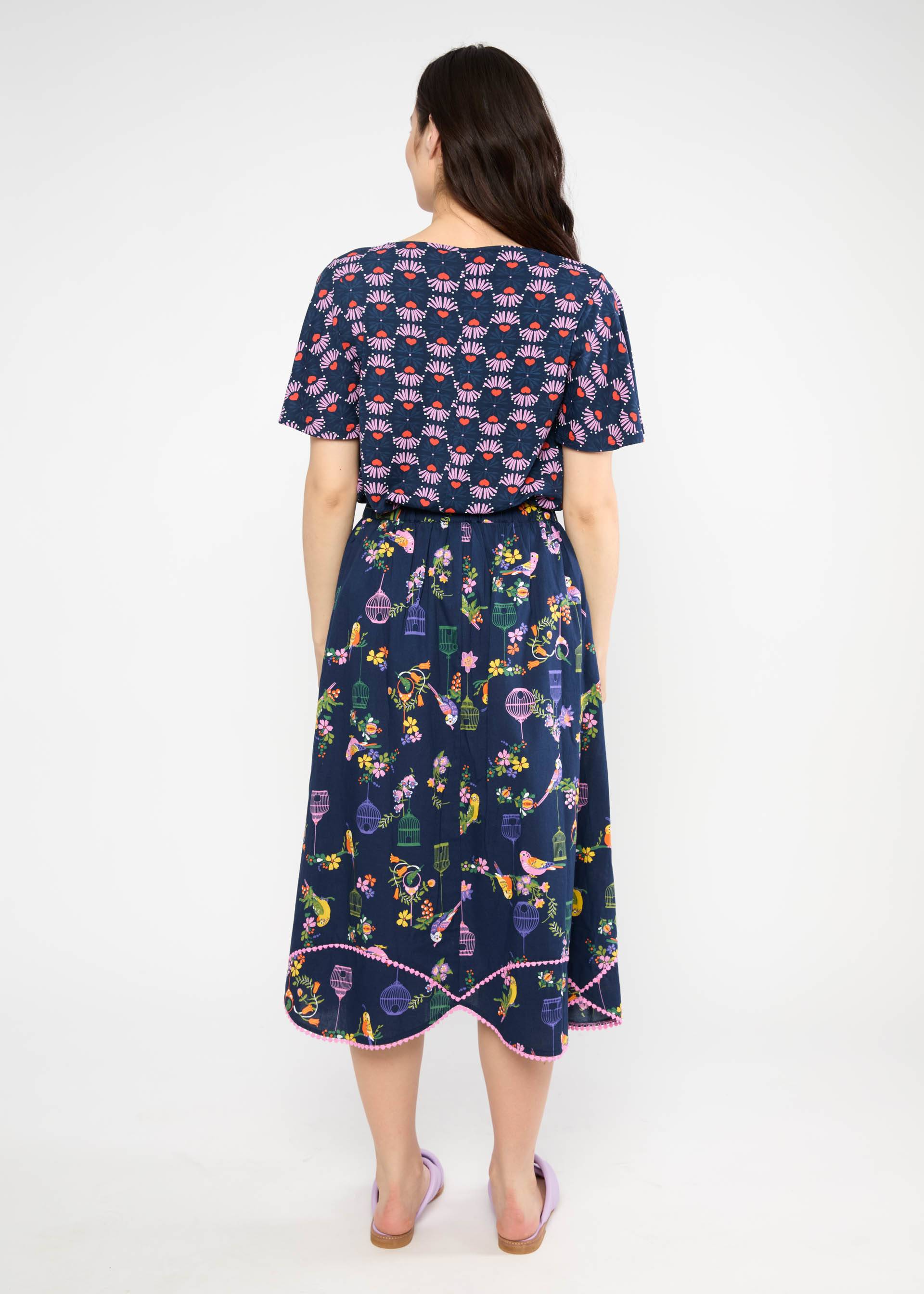 Midirock Eye of the Tiger, multicolor budgie, Röcke, Blau