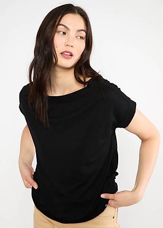 T-Shirt Flowgirl, soot black, Shirts, Schwarz