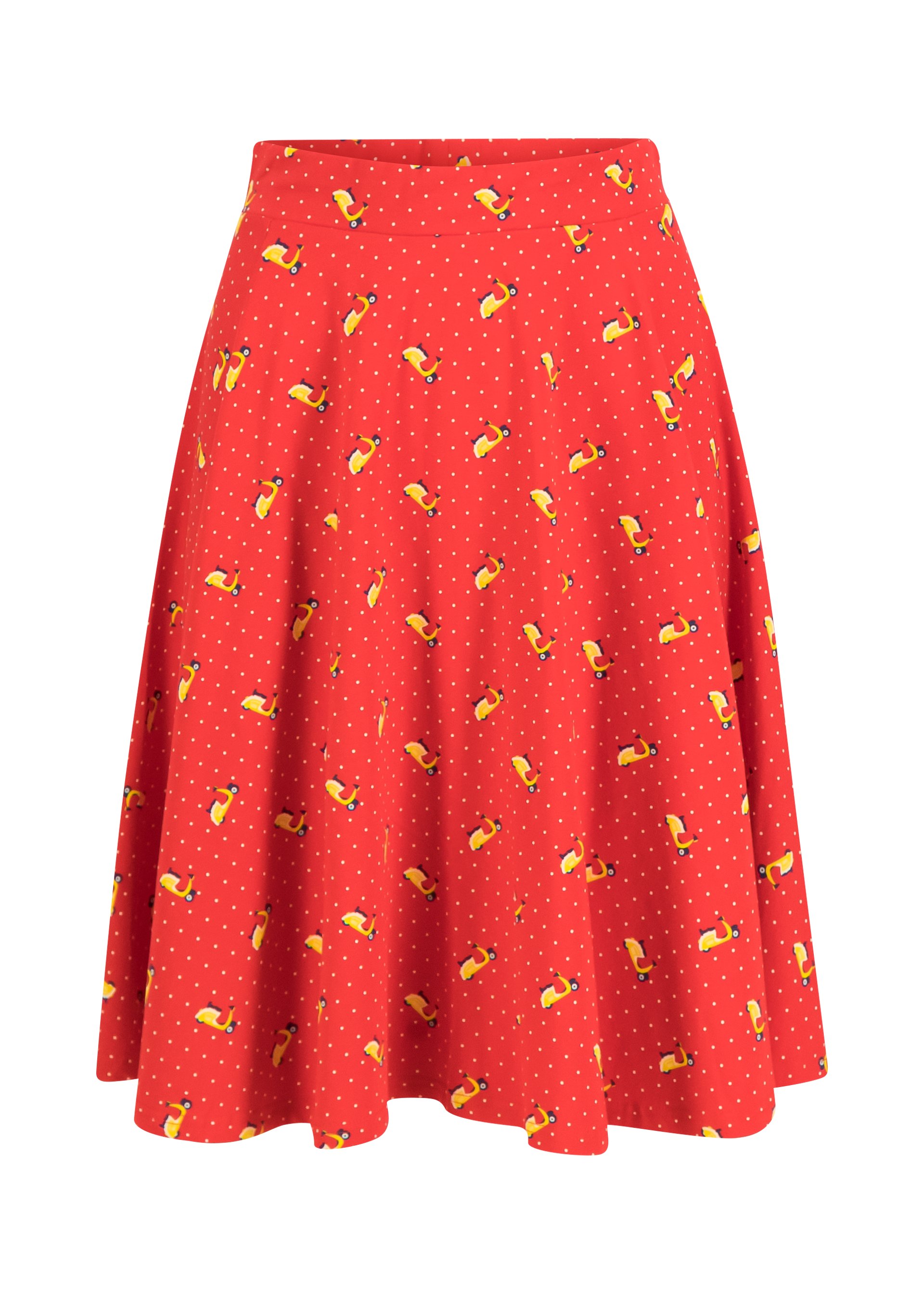 Tellerrock Fullmoon Circle, vespa rossa, R&ouml;cke, Rot