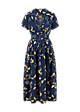 Midi Dress Grand Opening, multicolor budgie, Dresses, Blue
