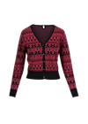 Cardigan Happy Heritage, magical winter fragments, Strickpullover & Cardigans, Rot