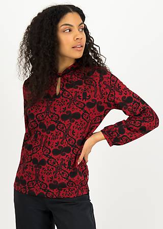 Longsleeve Oh my Knot, the hidden roads of tales, Blouses & Tunics, Red