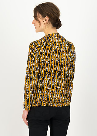 Longsleeve vive la draperie, classy cassandra, Shirts, Gelb