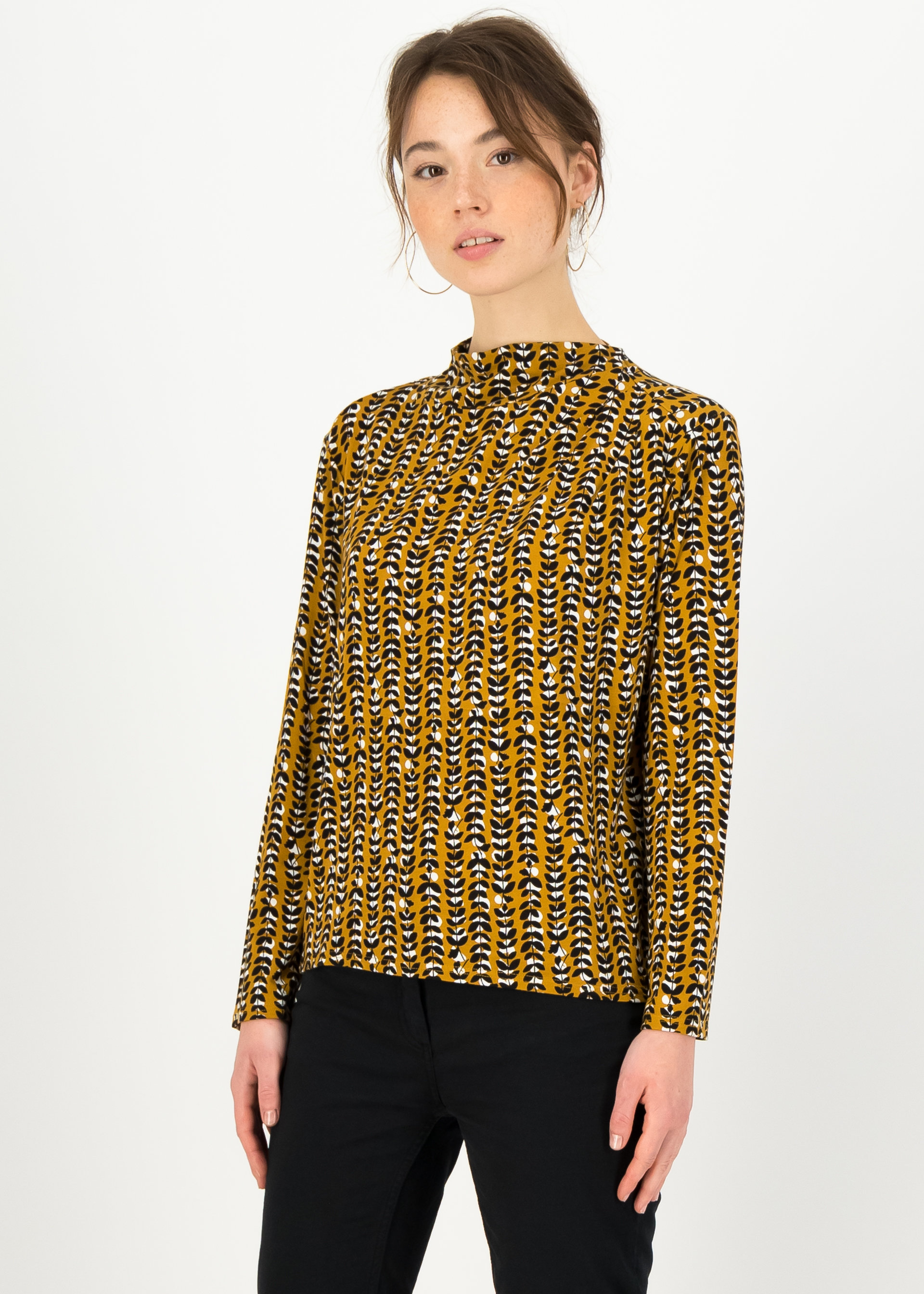 Longsleeve vive la draperie, classy cassandra, Shirts, Gelb