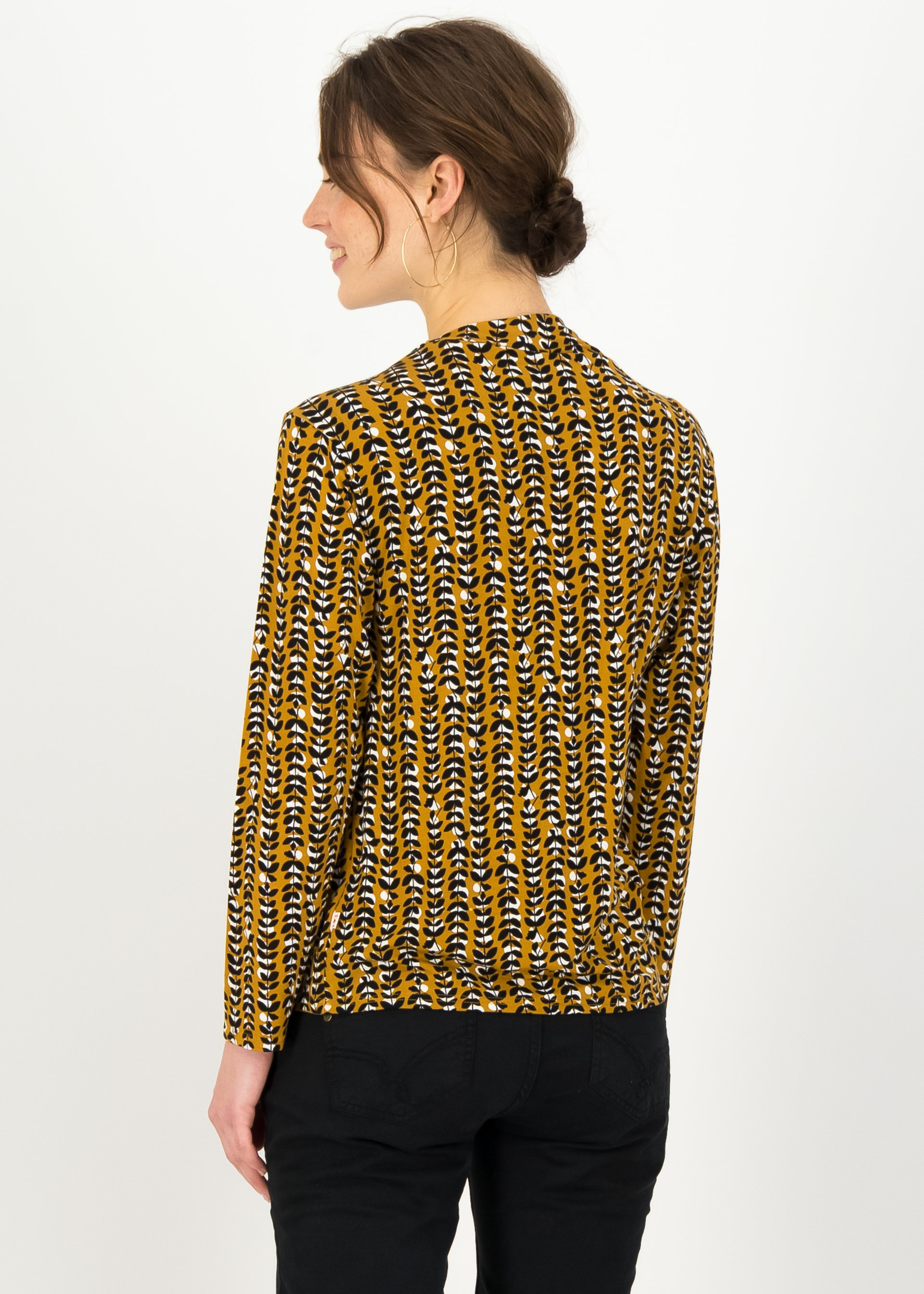 Longsleeve vive la draperie, classy cassandra, Shirts, Gelb