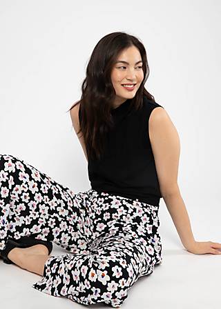 Sommerhose Breezy Palazzo, sweet nightshade, Hosen, Schwarz