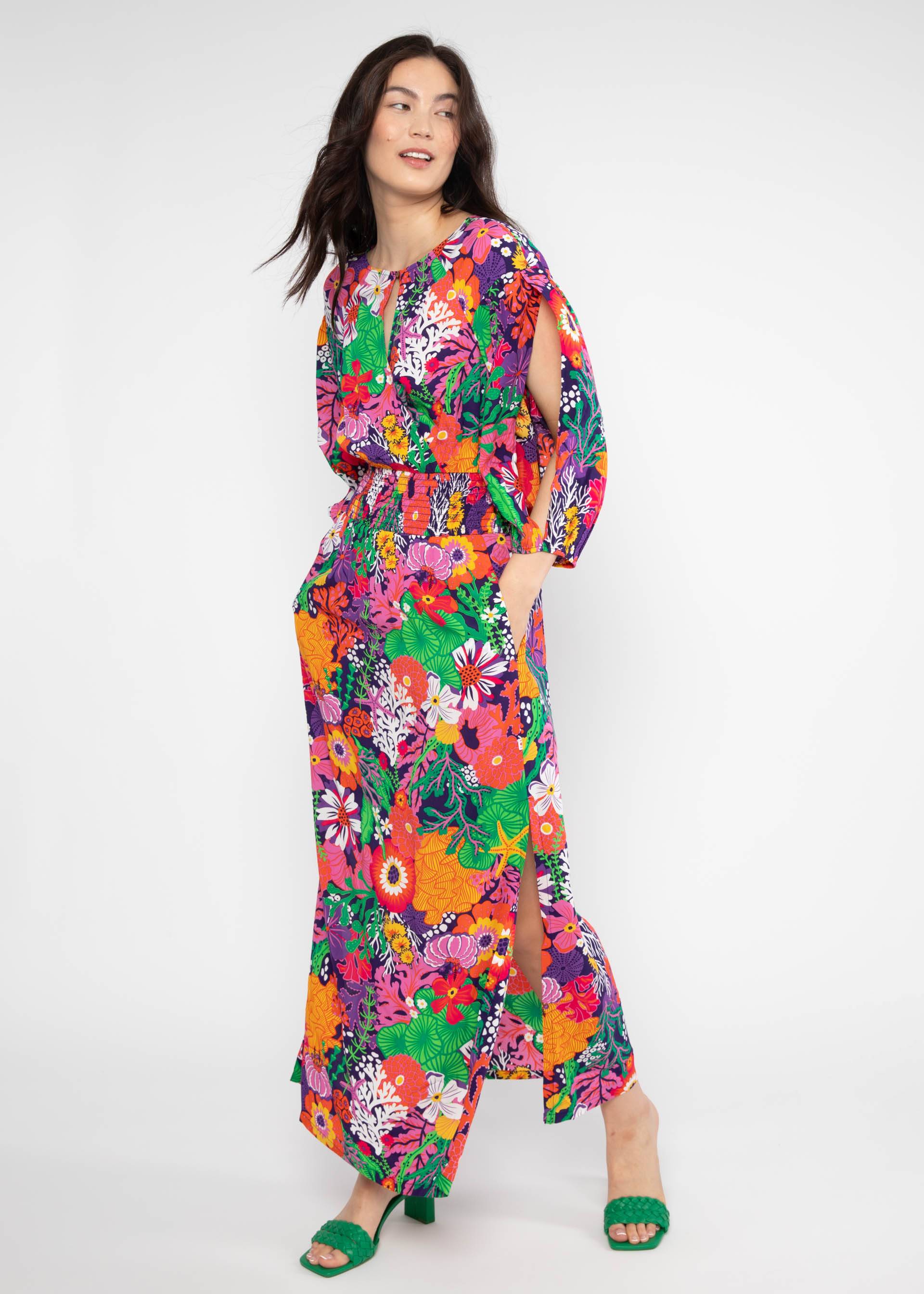 Festliches Kleid Oho Ki Boho, coral flower, Kleider, Lila