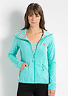 heavenly creation cardy, cool pool, Zip jackets, Turquoise