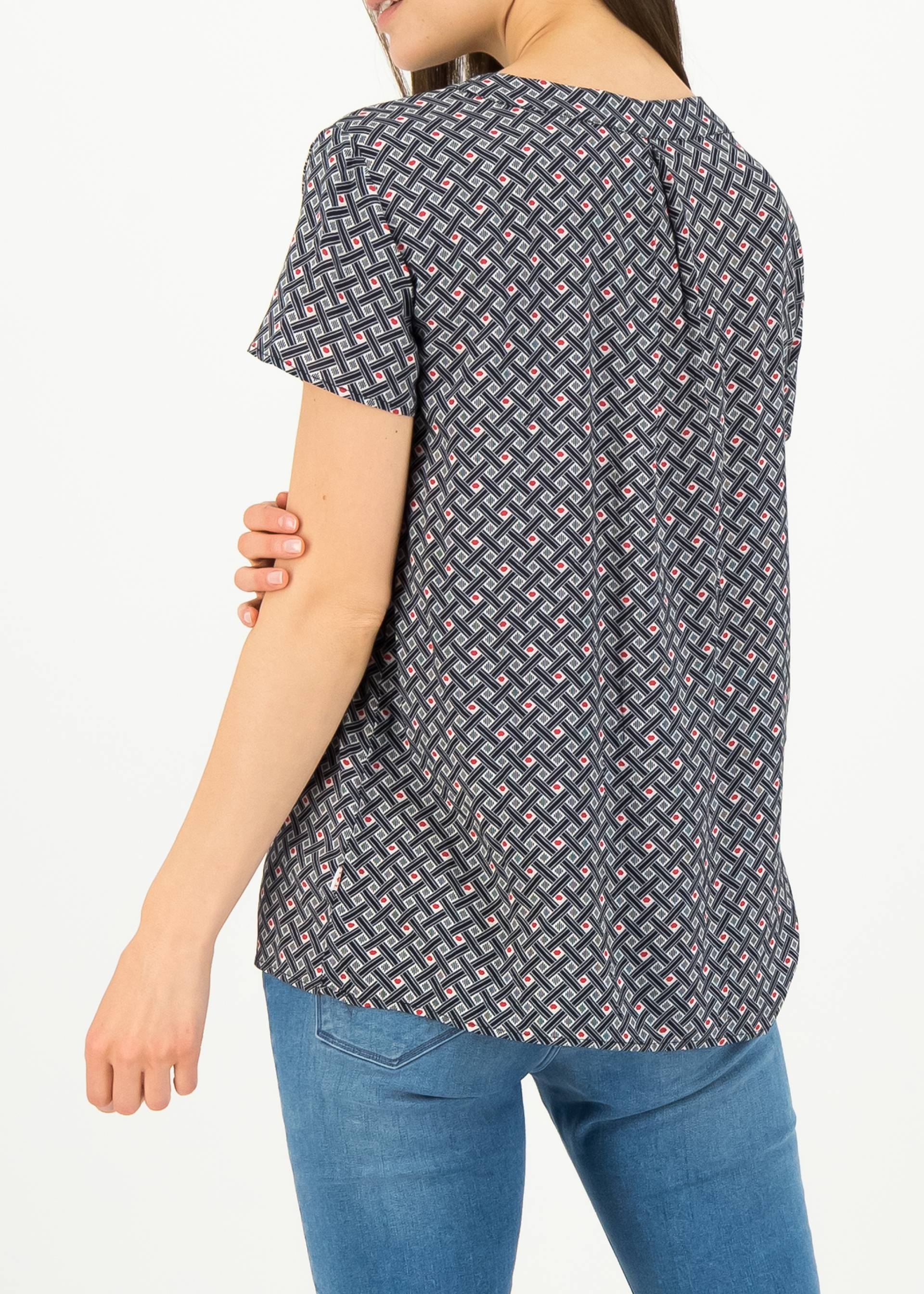 Tie Neck Blouse tour de france, caf&eacute; paris, Tops, Black