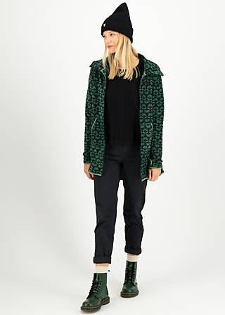 Fleecejacke Extra Layer, flower of life, Jacken & Mäntel, Grün