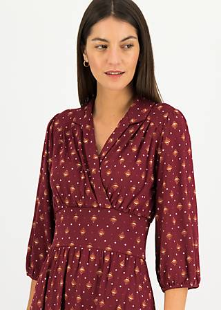 Midikleid H&eacute;doniste Libre, flower power millefleurs, Kleider, Rot