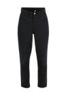 Trousers High Waist Mom, pearls at night, Trousers, Black