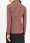 Longsleeve Lonely Lips Turtle, botanical stripes, Tops, Red