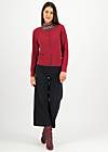 Cardigan Save the Brave Wave, red lively wave, Knitted Jumpers & Cardigans, Red