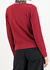 Cardigan Save the Brave Wave, red lively wave, Strickpullover & Cardigans, Rot