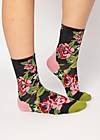 Cotton socks Sensational  Steps, the secret rose garden, Socks, Black