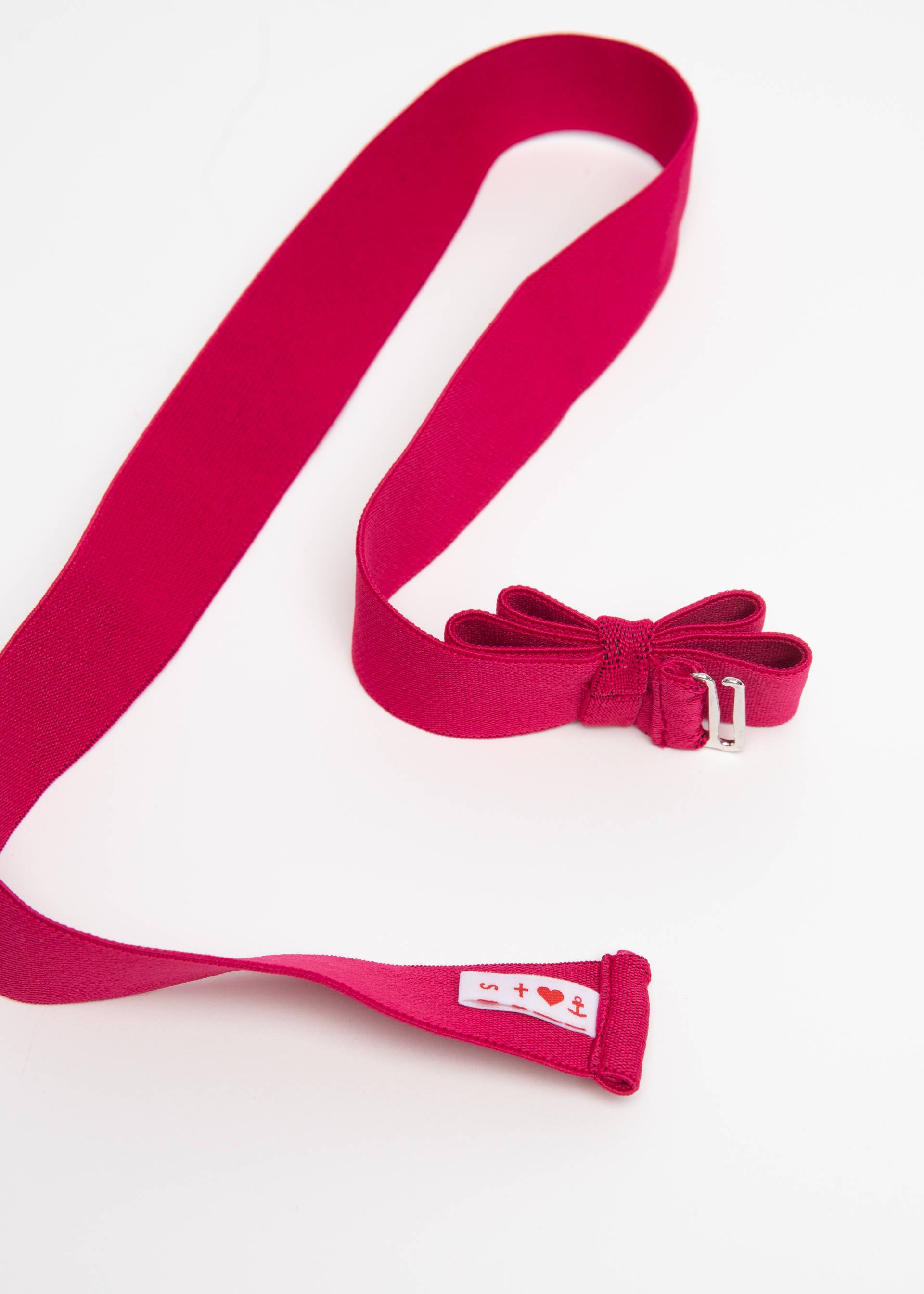 Waist belt Fantastic Elastic Bow, pinkish idol belt, Accessoires, Pink