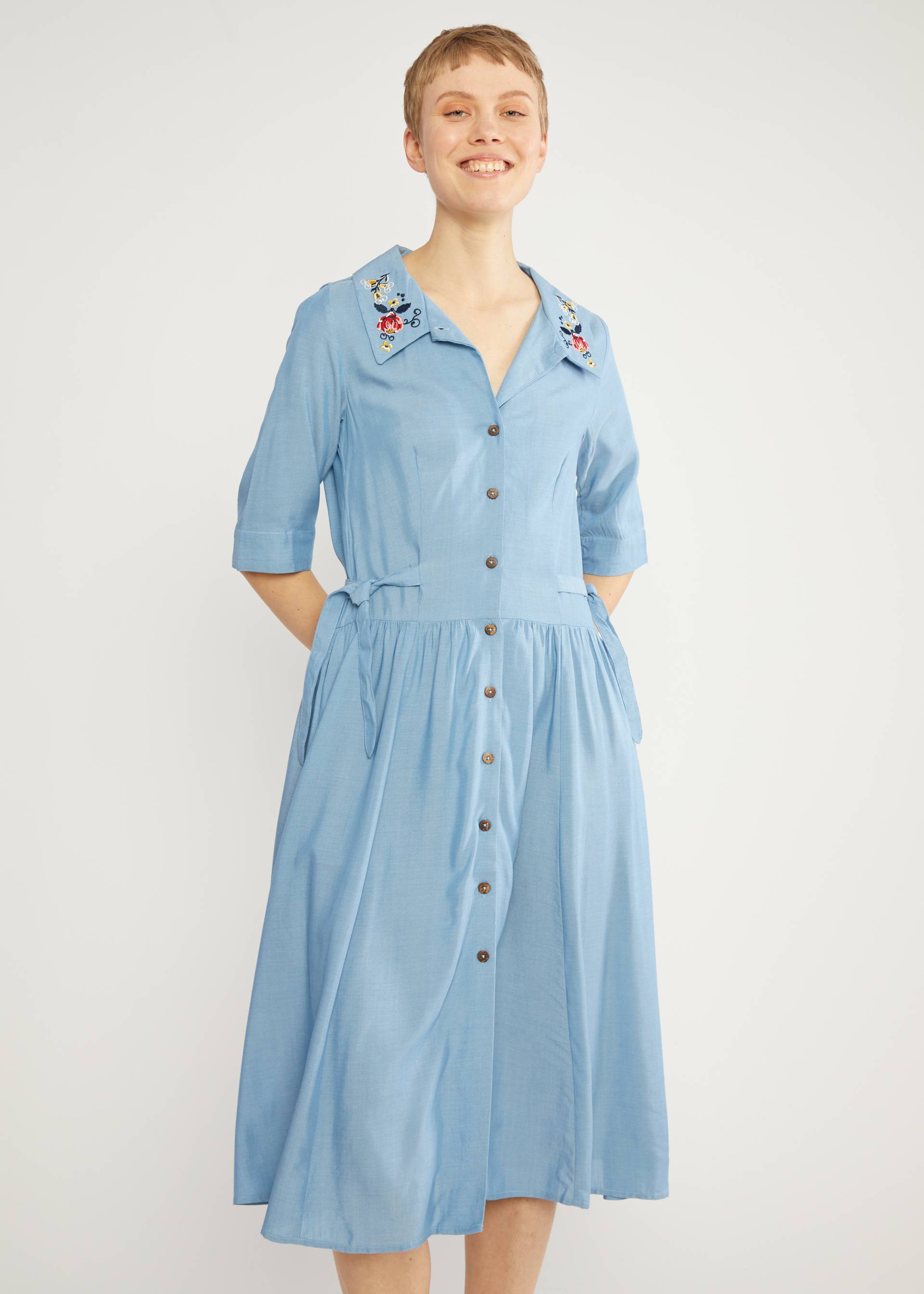 Midikleid Memories of Meg, clear and pure like water, Kleider, Blau