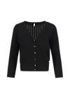 Cardigan Sweet Petite, black pigtail knit, Knitted Jumpers & Cardigans, Black