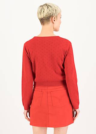 Cardigan Welcome to the Crew, little red flower, Knitted Jumpers & Cardigans, Red
