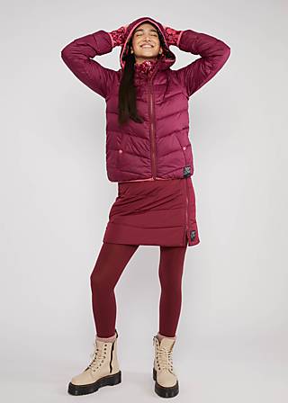 Winterrock No Down zip'n'zap, dance to the best bordeaux, Röcke, Rot