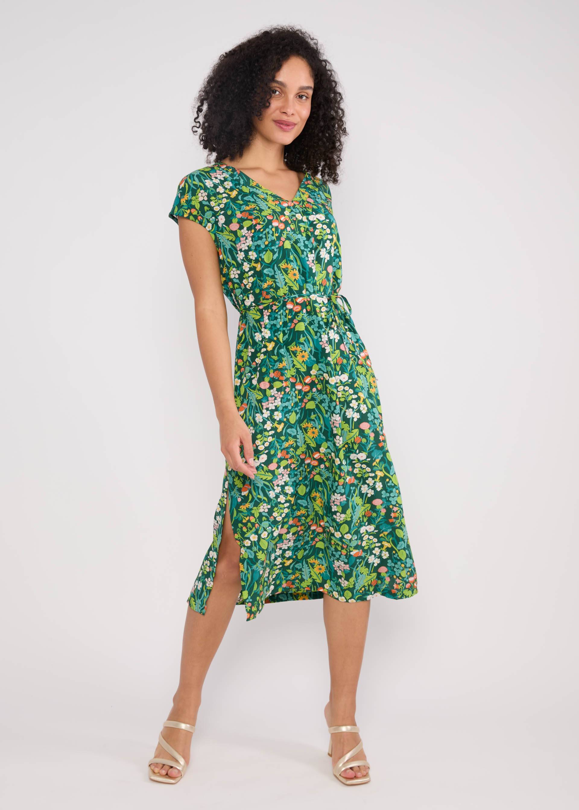 Midikleid Total Liberty Maniac, barefoot on grass, Kleider, Grün