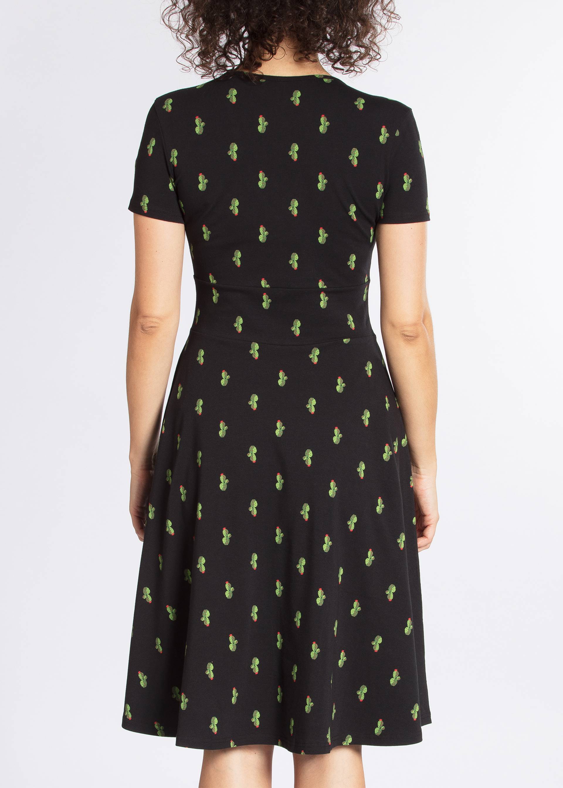 Jersey Dress o'ahula aloha, cute cactus, Dresses, Black