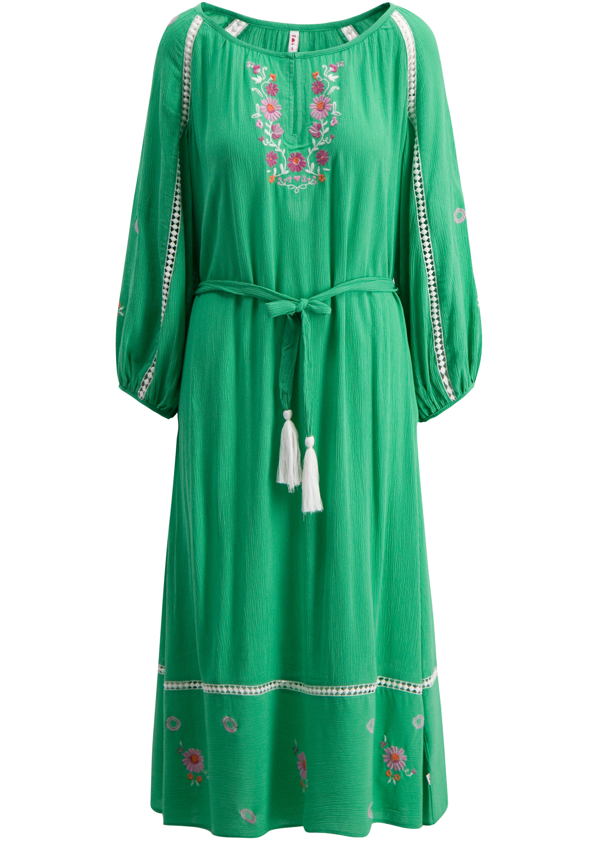 Midikleid bohemian beauty, smaragd crepe, Kleider, Gr&uuml;n