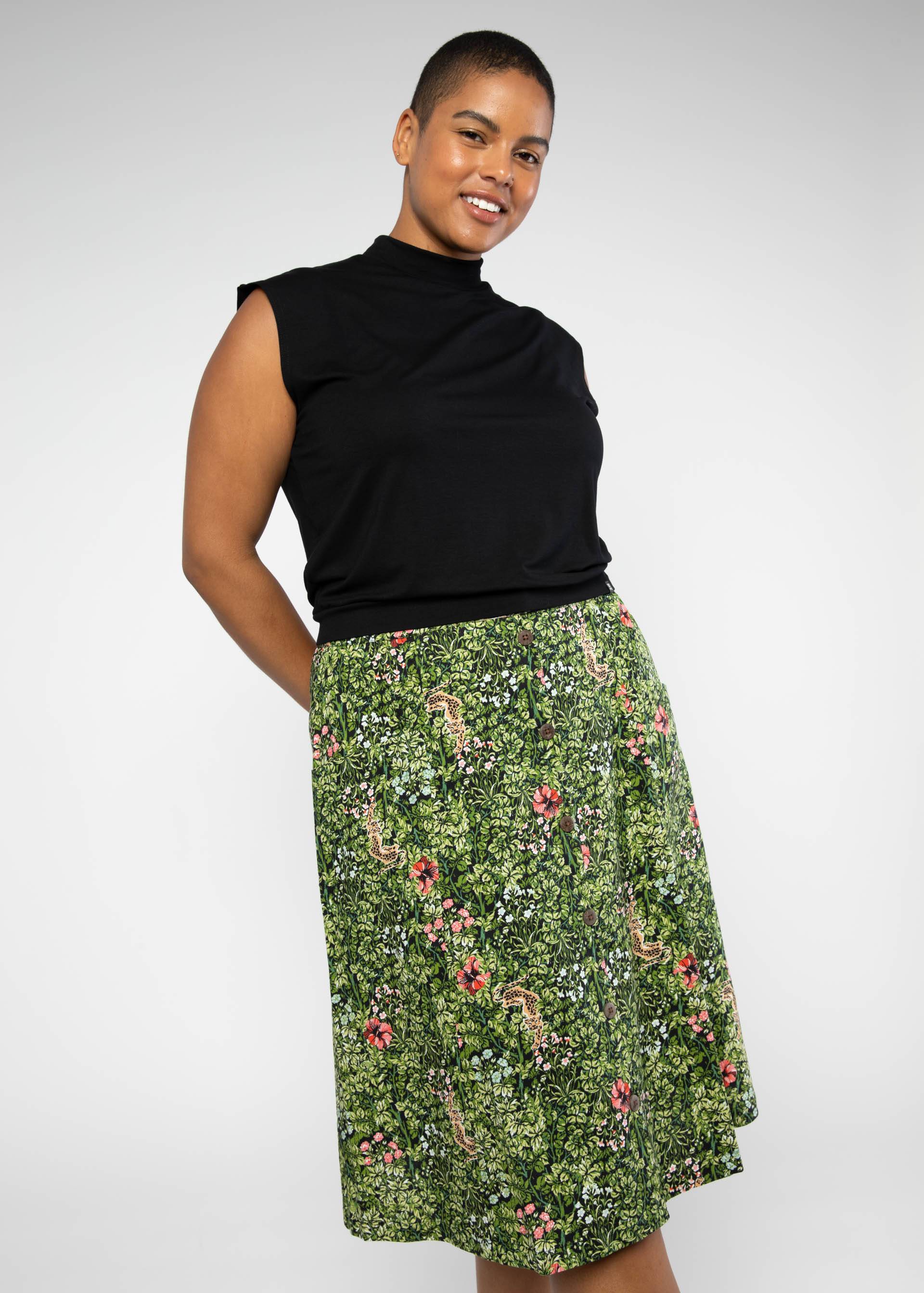 Sommerrock Clockwork Vintage, wild and shy, Röcke, Grün