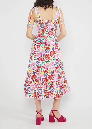 Midi Dress Flowerchild, flower market, Dresses, White