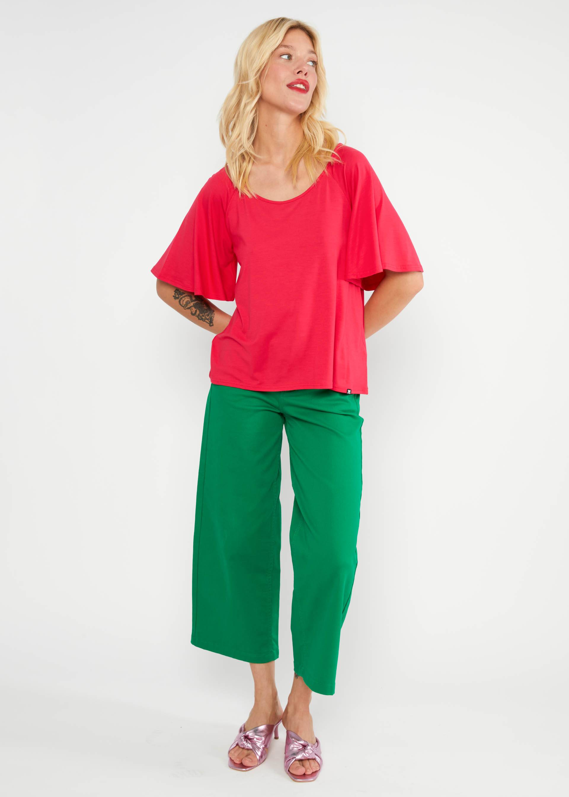 Jerseyshirt Fly Little Bird, bold ruby red, Shirts, Rot