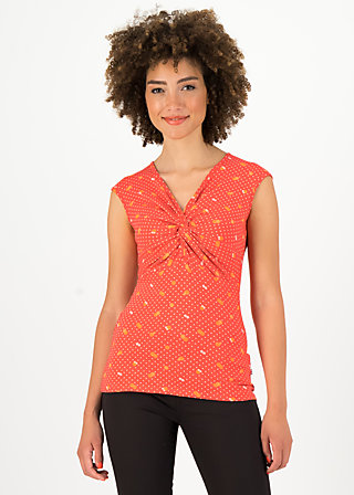 Sleeveless Top high end, orange dot com, Shirts, Red