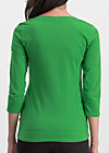 Jersey Top logo 3/4 sleeve, back to green, Shirts, Green
