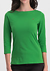 Jerseyshirt logo 3/4 sleeve, back to green, Shirts, Grün