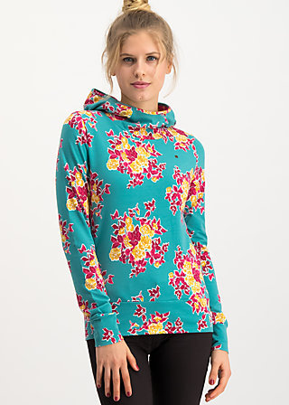 riders in the universe, super retro bouquet, Sweatshirts & Hoodys, Turquoise