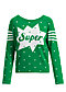 Jumper space safari, super green dot, Knitted Jumpers & Cardigans, Green