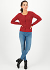 ladyklappe, red glitter, Strickpullover & Cardigans, Rot