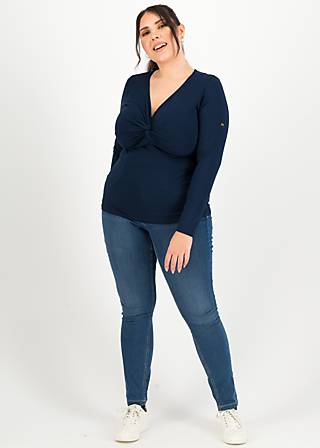 Longsleeve hot knot lacy, team blue, Shirts, Blau