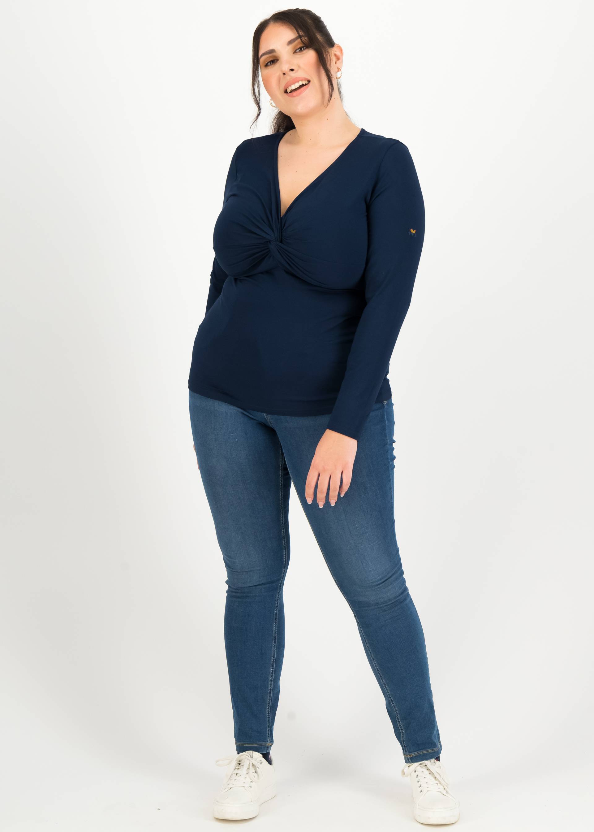 Longsleeve hot knot lacy, team blue, Shirts, Blau