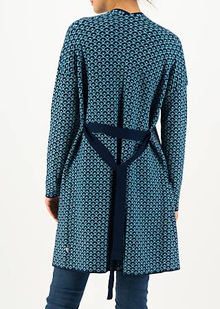 Long Cardigan rendez-vous with myself, blue plume, Knitted Jumpers & Cardigans, Blue