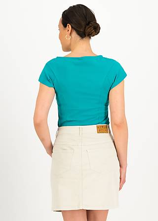 T-Shirt Hot Knot Open Hearted, tropic exotic, Shirts, T&uuml;rkis