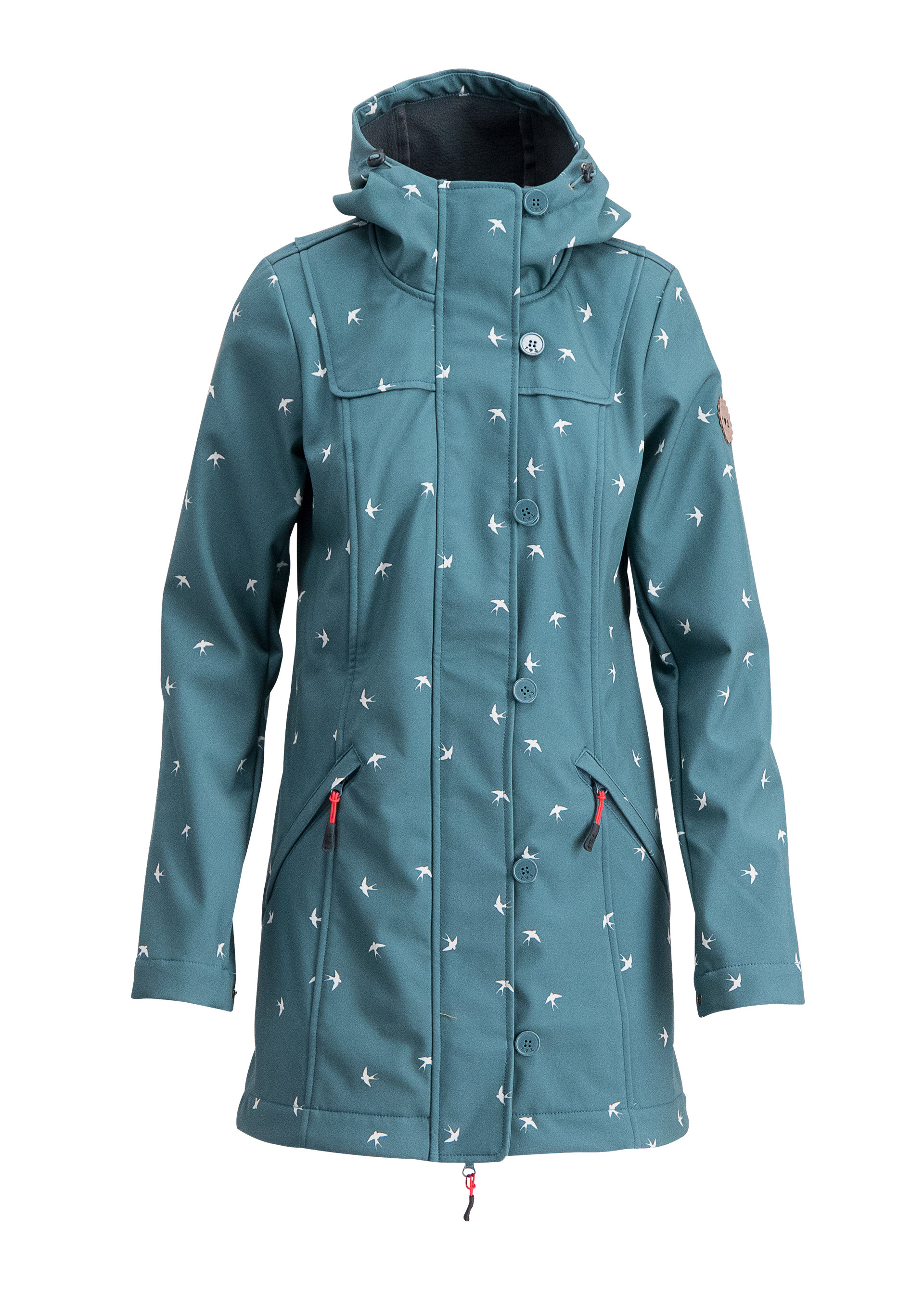 Softshelljacke wild weather long anorak, fly to the sky, Jacken & Mäntel, Blau