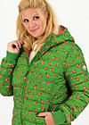 Quilted Jacket leichte laune, green roses, Jackets & Coats, Green