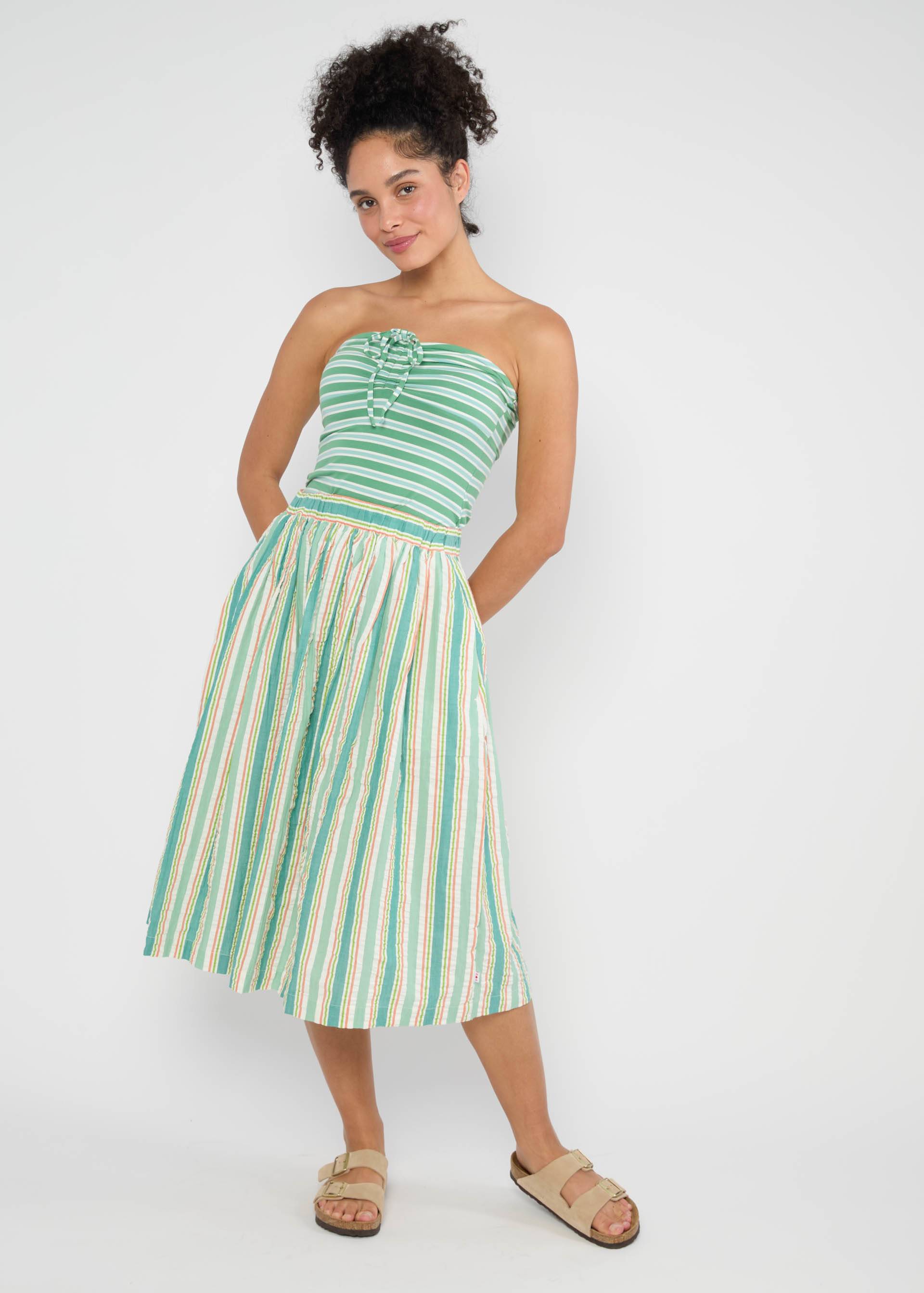 Sommerrock Everyday Poetry, awing stripes, Röcke, Grün