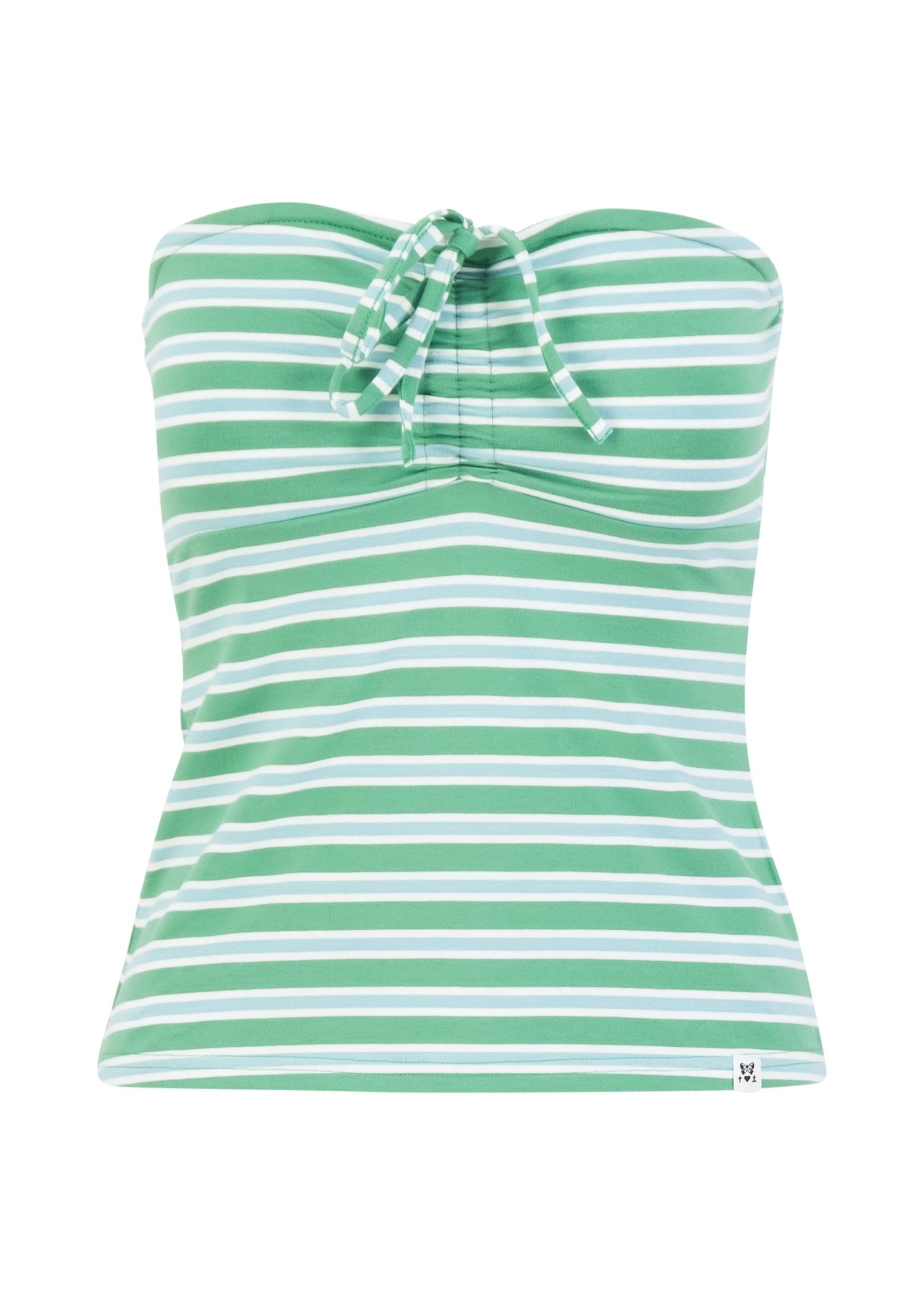 Tube Top Summertime Tube, caravan stripes green, Shirts, Grün