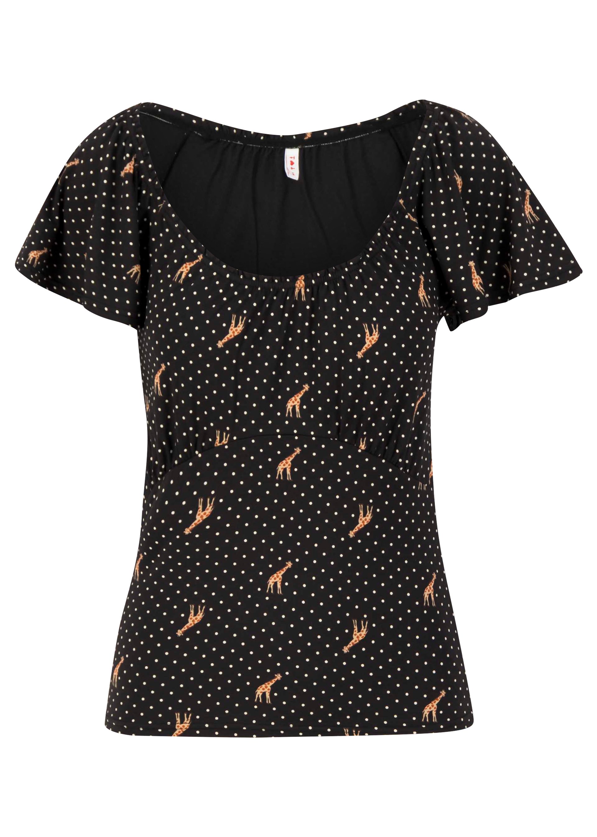 T-Shirt new romance, dots of desert, Shirts, Schwarz